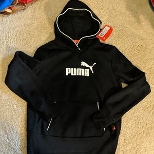 Black Puma logo hoody
